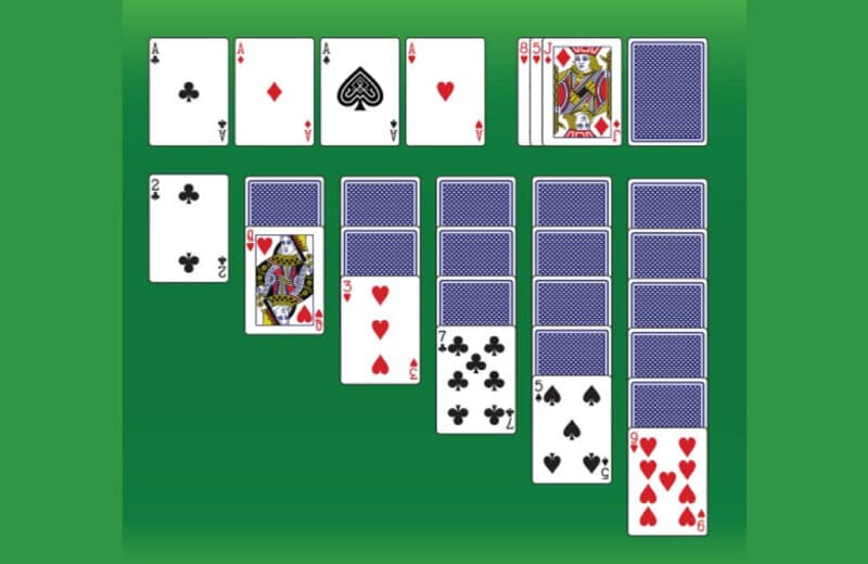 Bắt đầu chơi solitaire