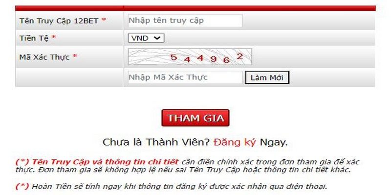 Đăng nhập để nhận hoàn trả